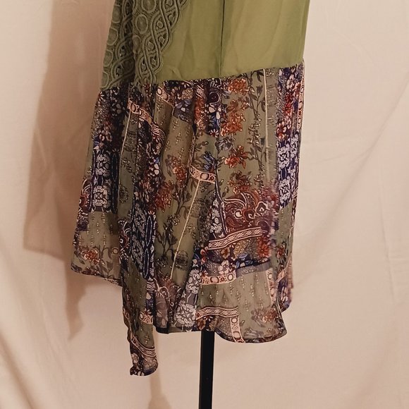 Self Esteem Boho Style Sheer Vest With Crochet Top | EUC | Medium - Picture 4 of 11